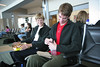 Jonathan Siegel (JSBird) > In San Diego airport, start of the trip. The trip over took 24 hours, with a flight to Houston, then London, then, after a long layover, a 3 hour flight to Rome