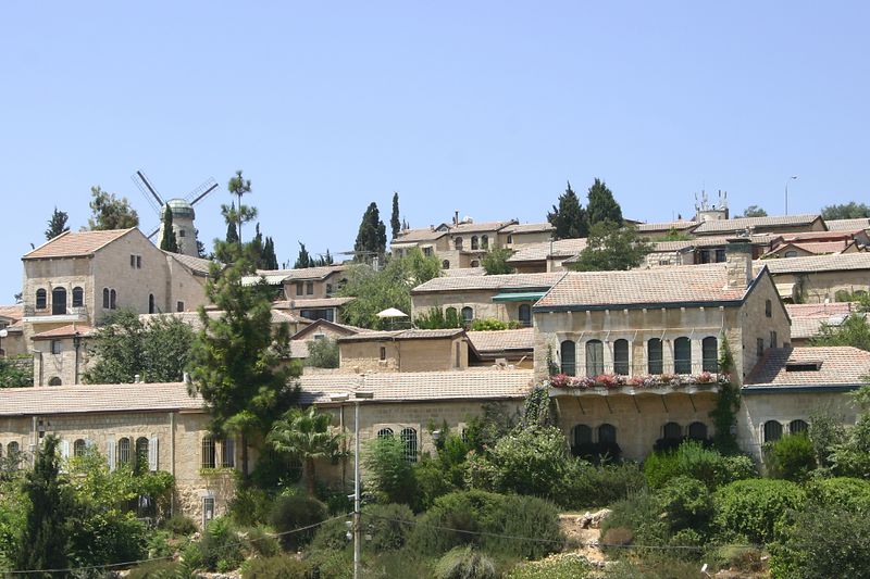 Jonathan Siegel (JSBird) > Yemin Moshe, the first dwellings built outside the safety of the Old City walls, in the 1860's. Rothschild funded it, even building a windmill though it never worked right. For years this area, just outside the old city, decayed (sniper fire will do that), but now it is a very upscale area. Now "new" Jerusalem is many times larger than the ancient city