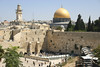 Jonathan Siegel (JSBird) > The Dome of the Rock, where Allah is said to have ascended to heaven, sits on the site of the Jewish Holy Temple, destroyed by the Romans in 70 AD. More than 150 years earlier, Herod built a large retaining wall around the Temple compound, and the only remnant of the Temple complex is this retaining wall, seen just below the Dome of the Rock. It is called simply the Western Wall.