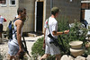 Jonathan Siegel (JSBird) > Today the tunnels are still accessible, deep under the earth, with knee deep water still running. Here some soldiers join their platoon to visit (acting as tourists), stripped to their underwear to avoid getting their uniforms wet. Soldiers are required to keep their weapons with them at all times...